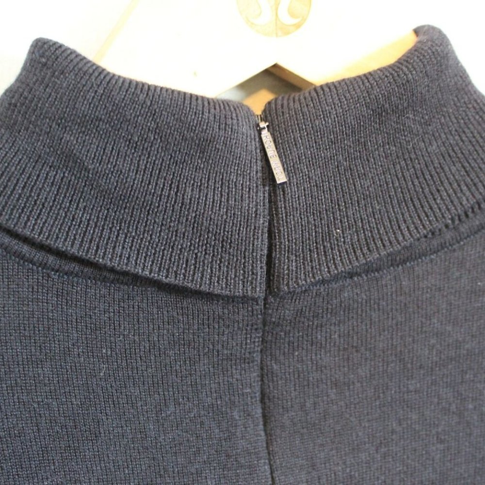 Tory Burch Etty Horse Pony Print Silk & Wool Lightweight Sweater Medium H11972 - Picture 7 of 12
